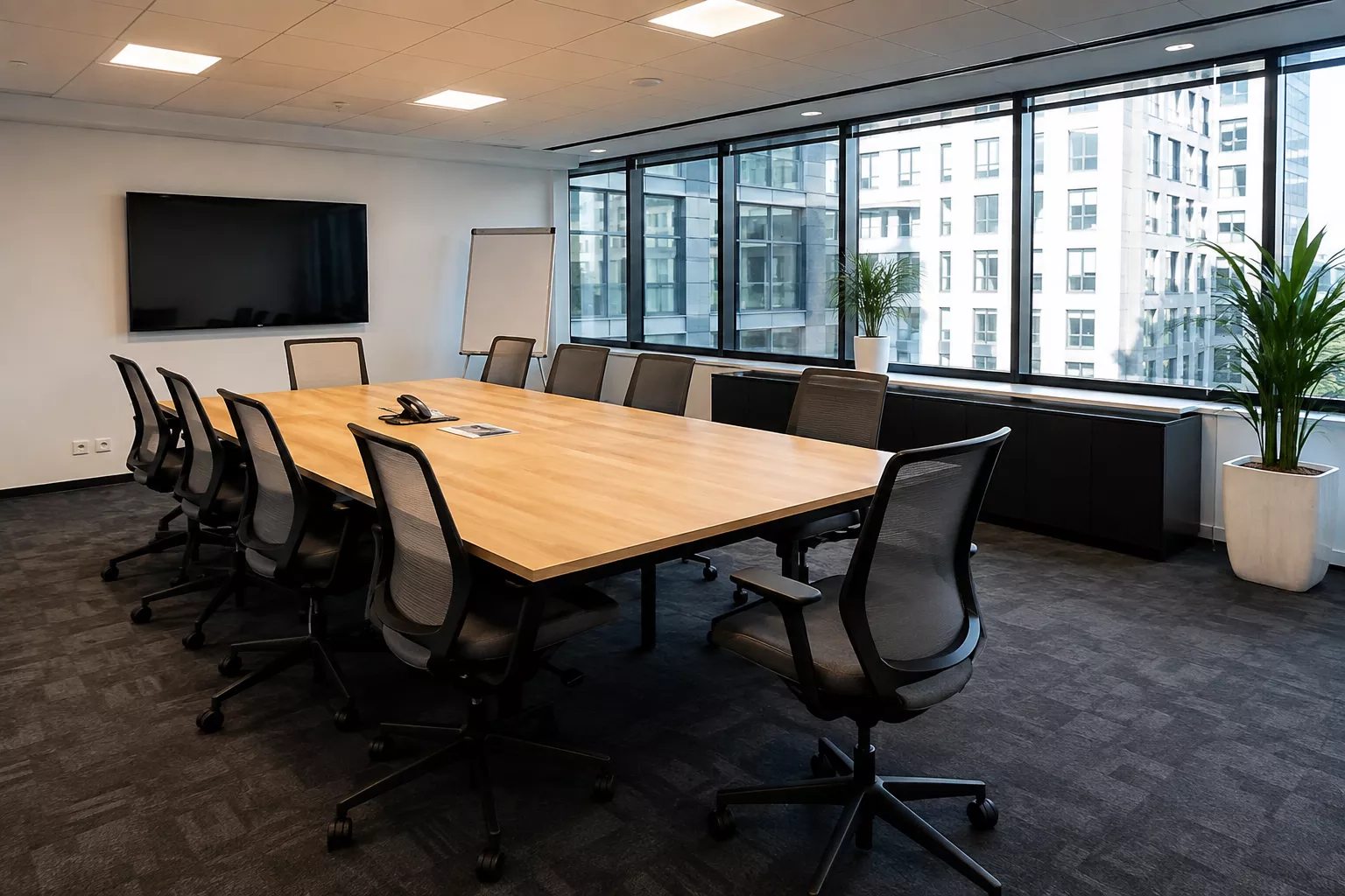Bureaux individuels et open spaces